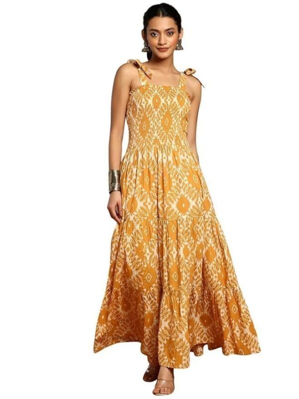 Indya Women's Fit and Flare Standard Length Dress