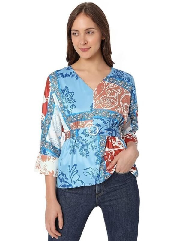 VERO MODA Women's Polyester Regular Fit Top