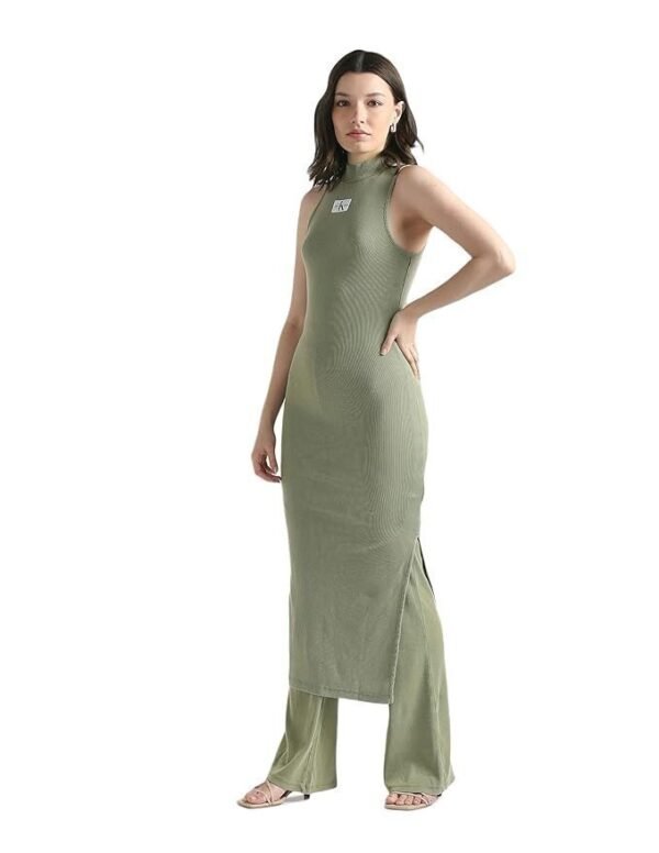 Calvin Klein Department475 Cotton Blend Bodycon Maxi Dress