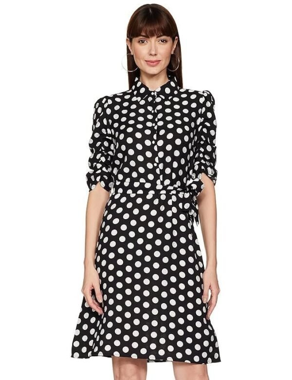 Monte Carlo Women's Polyester Blend Mini Classic Regular Casual Night Out Dress