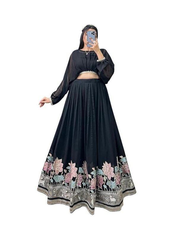 LooknBook Art Crop top Lehenga Set