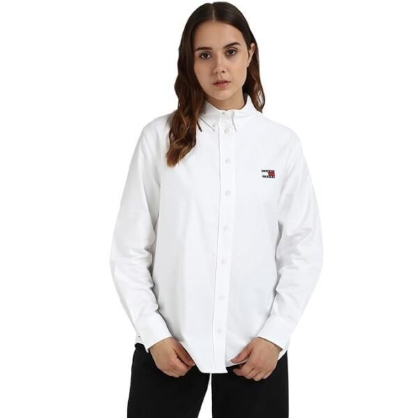 Tommy Hilfiger Women's Solid Relaxed Fit Shirt