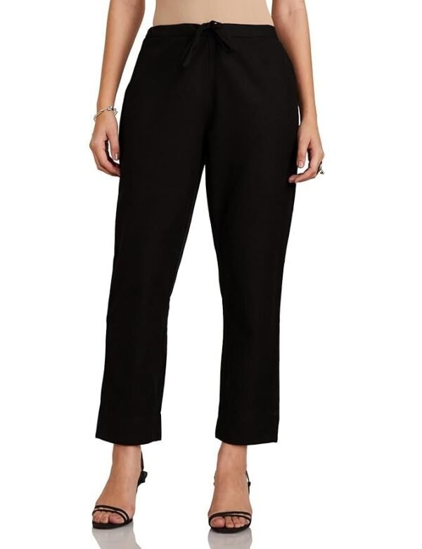 Amazon Brand - Myx Women's Cotton Rich Slim Pants | Available in Plus Size