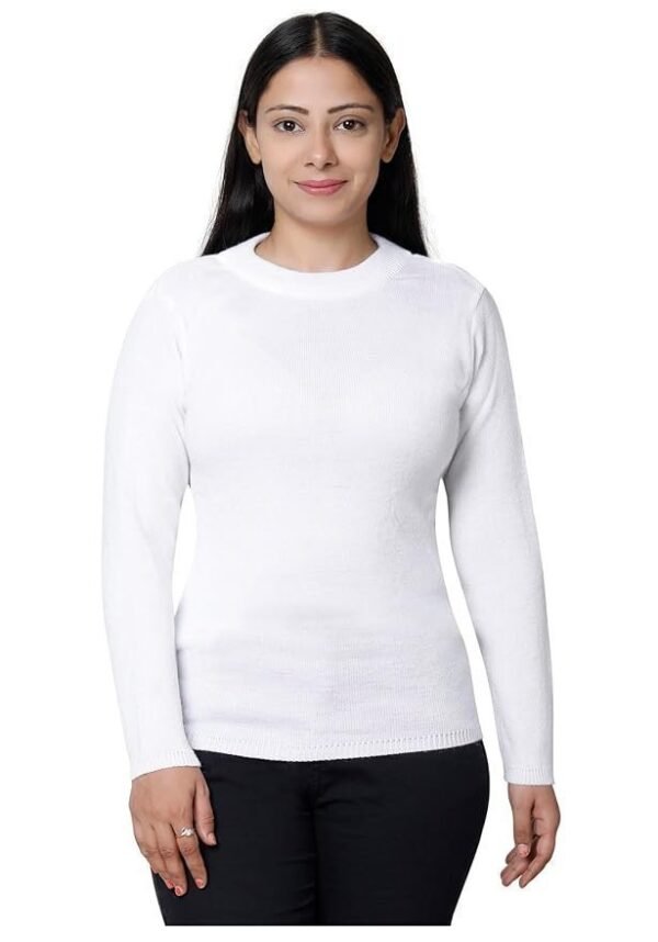 Women Super Warm Wool Solid Sweater for Winter