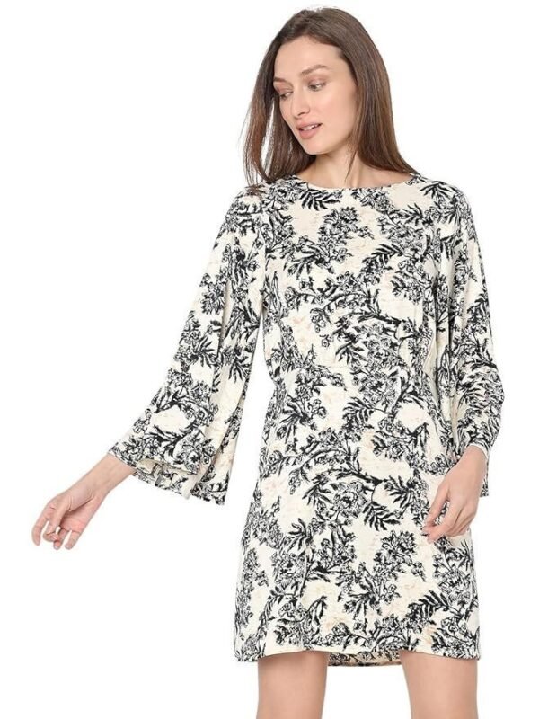 VERO MODA Women's Polyester A-Line Above The Knee Dress