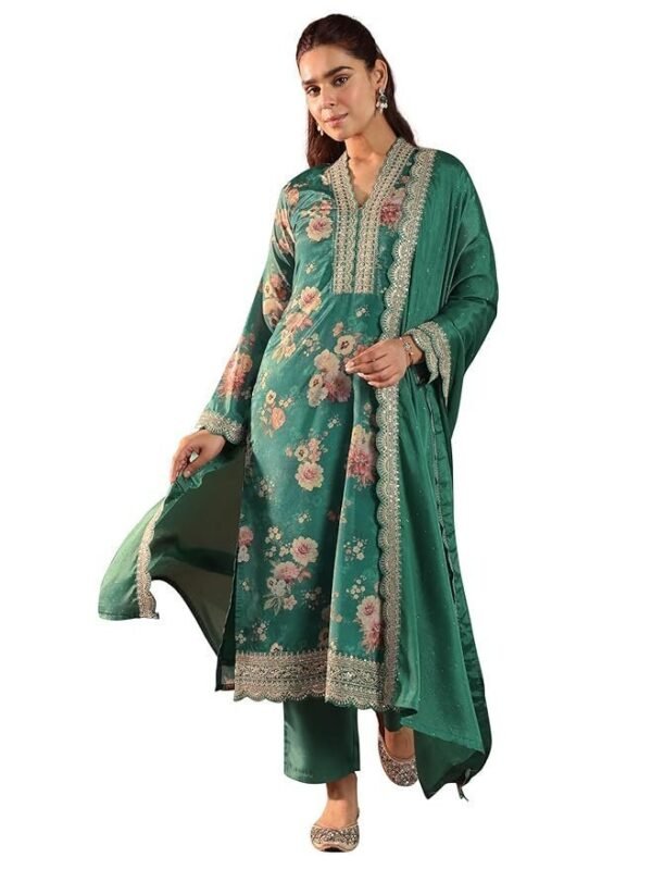 Libas Women's Silk Blend Kurta Set